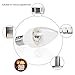LOHAS C7 Light Bulb, E12 Candelabra Base LED Bulb, 1watt Mini Night Light LED Bulbs, Cool White 6000k, 110-130V Small Lights, Not-Dimmable 360 Beam Angle for Salt Lamp Bedroom Nursery, Pack of 6