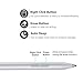 Surface Pro Pen, 4096 Levels of Pressure Surface Stylus Pen for Surface Pro 3 Pro 4 with Eraser Function and 2 Tips- Silver