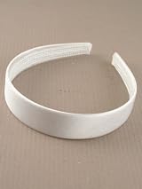 Mias Accessories White Wide Satin Alice Band 2.5cm Fabric Headband IN9013 view 2