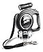JazMo Premium Products Retractable Dog Leash with LED Flashlight-26 Foot Heavy Duty non Tangle Nylon Ribbon Dog Leash for Medium and Large Dogs,The Best Tape Leash Lead for Night Walking