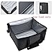 Insulated Food Delivery Bag Black Food Packing Nylon Bag 15in x 13in x 8in(H) Quality Thermal Insulated Food Carry Bag for Food Delivery Companies; Picnics,Trips, Shopping, Storage