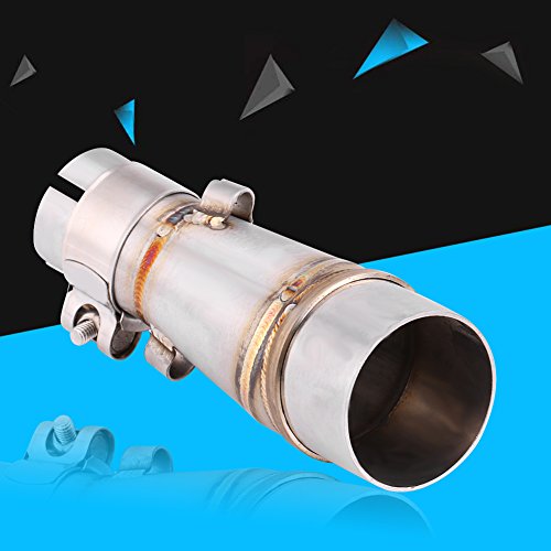 Motorcycle Exhaust Pipe Slip On Exhaust Middle Link Pipe Adapter Connector for Kawasaki Z250 Ninja 250 13-16