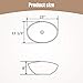 Mecor 23'' x 16'' Oval Egg Shape Vessel Sink Bathroom Vanity Bowl with Pop Up Drain, White Ceramic
