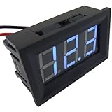 SMAKN&reg; 0.56" 3 Wires BLUE DC 0-40v LED Panel Digital Display Voltage Meter Voltmeter Automatically Adjust the Precision