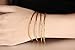 Girl Era 18K Twisted Set of 4 Gold Bracelets Charm Bracelets Gold Bangles