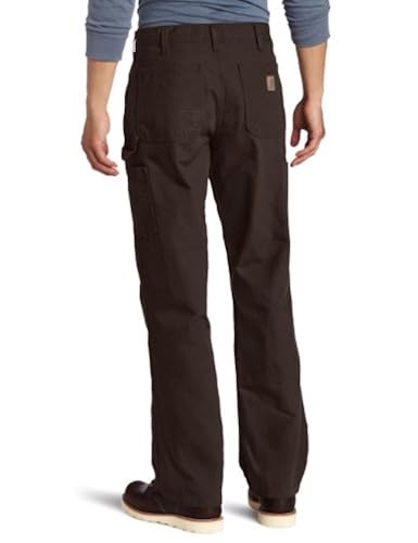 Carhartt Men's Big Tall Washed Duck Work Dungaree,Dark Brown,52