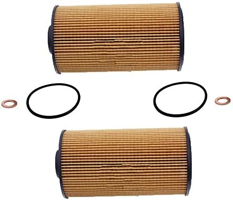 VideoPUP 2 Packs Replacement 11427510717 Engine Oil Filter Fit for BMW 3 Series HU938/4X 5 Series E34