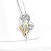 925 Sterling Silver Mother Daughter Necklace with Swarovski Crystals Birthday Gifts for Mom (Mother Love)