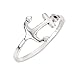 CloseoutWarehouse Sterling Silver Anchor Ring (Color Options, Sizes 3-15)