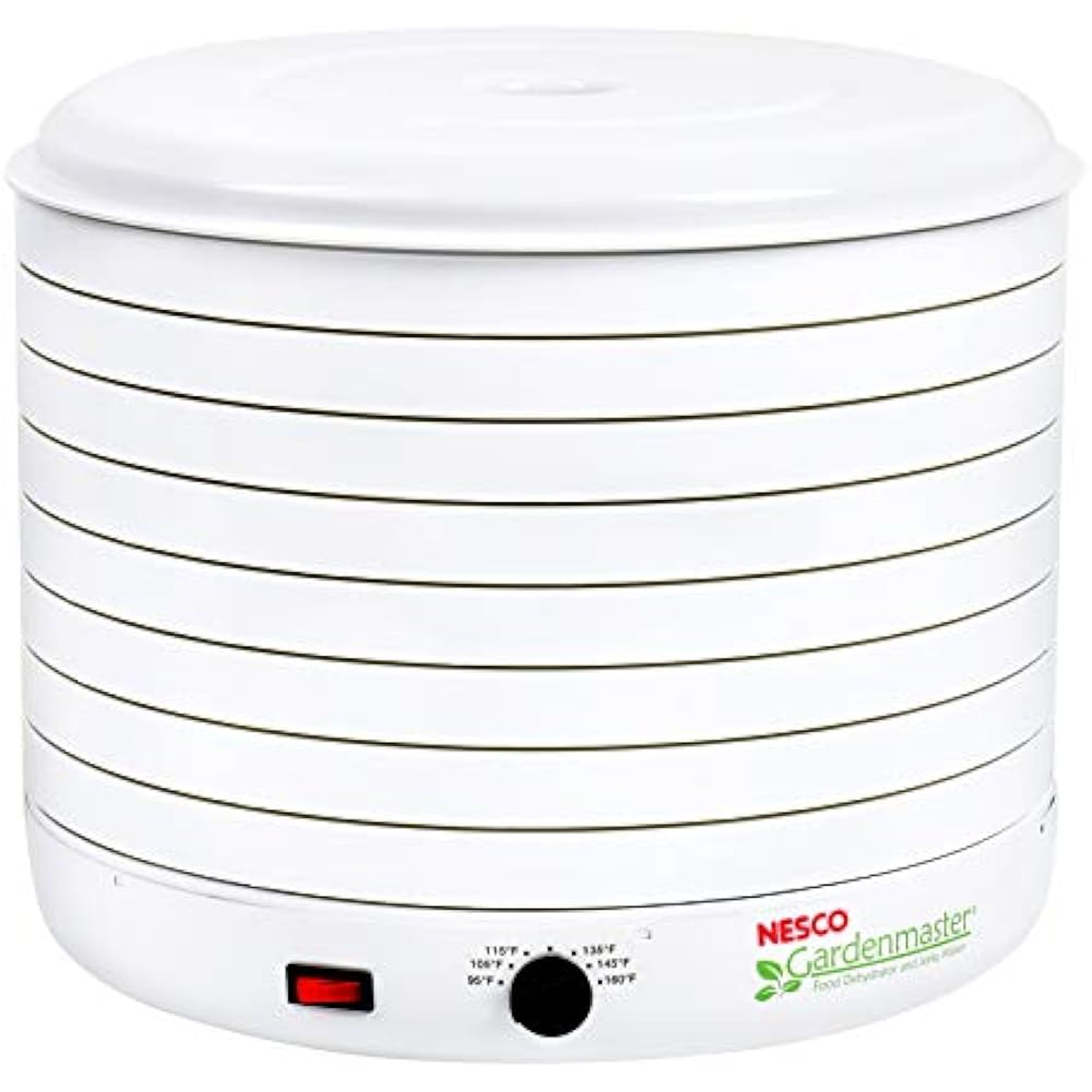 FD1018A, Gardenmaster Food Dehydrator, White, 1000 Watts Kitchen