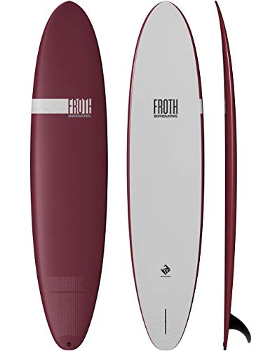 Boardworks Froth – Soft Top Surfboard – Wakesurf Board – 3 Colors – 5 Sizes from 5’ to 9’