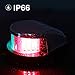 LEANINGTECH Boat Marine LED Navigation Lights Marine Navigation Lamp, Red and Green LED for Boat Pontoon Yacht Skeeter