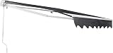 Panana Retractable Manual Awning 2.5x2m Grey DIY Folding Sun Shade Canopy view 6