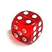 19mm D6 Six-Sided Gaming Transparent Dice (Round Edges, 5pcs)