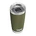 YETI Rambler 20 oz Tumbler, Stainless Steel, Vacuum Insulated with MagSlider Lid, Olive Green