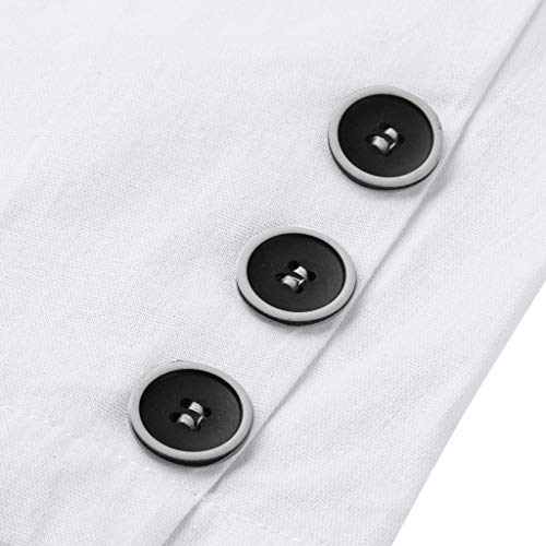 Men Linen Coat, NDGDA Male Slim Fit Cotton Blend Pocket Men's Solid Long Sleeve Thin Suits Blazer Jacket Outwear