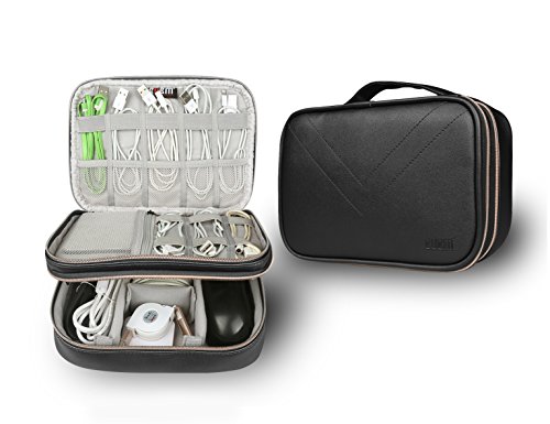 BUBM Electronics Accessories Travel Case, Accessories Bag Organizer, Cable Management Hard Drive Bag