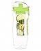 Holiday Sale - Infuser Water Bottle - Large 32 Oz - Lime Green