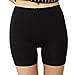 Liang Rou Women's Ultra Thin Stretch Short Leggings Plain Black L