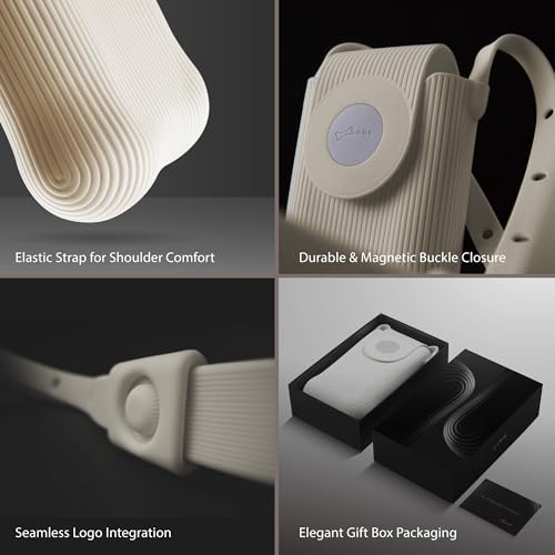 BONE Crossbody Phone Bag, Cell Phone Purse Silicone Crossbody Purse Bag for Women and Men, Crossbody Shoulder Bag, Adjustable Strap, Skin Friendly, Scratch-Resistant, Washable, Bubble Phone Bag Gen 2