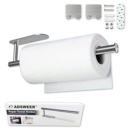 Paper Towel Holder Under Cabinet, Adhesive Paper Towel Holders