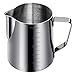 Ipow 20 Oz Measurements On Both Sides 18/8 Gauge Stainless Steel Steaming Frothing Pitcher for Espresso Machines, Milk Frothers & Latte Art