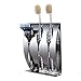 Bathroom Toothbrush Holder,Stainless Steel Toothbrush Holder Razor Stand Wall Mounted for 3 Slots with 3M Self Adhesive(Silver)
