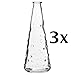 Ikea Clear Knobby Glass Vase-Snartig X3