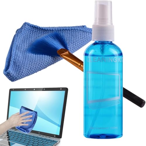 Professional Quality Screen Cleaning Kit - Keep Your Screens Spotless With The Source 3-in-1 Cleaning Set, Safely Clean Laptops, Monitors, LCD, LED, And TVs Without Damaging (Pack of 1)