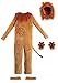 Fun Costumes Brown Lion Costume Adult Lion Onesie Animal Costume for Men - Large