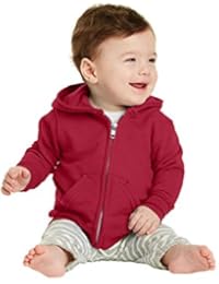 Precious Cargo Unisex-Baby Full Zip Hooded Sweatshirt 06M Red