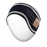 Rotibox Sweatproof Bluetooth Headband Headphone Headset Earphone Audio Music Headband Speakerphone/Stereo Speaker & Microphone Hands-Free for Gym Exercise Fitness Sports Running