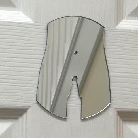 Super Cool Creations Beer Bottle Men's Toilet Door Sign - Mirrored - 45 x 38 cm — image 1