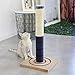 PAWZ Road Cat Scratching Post Cat Interactive Toys - Extra Post and Dangling Ball Included- 22 inches (Navy)