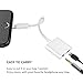 2 in 1 Lightning to 3.5mm Audio Adapter, Headphone Jack Adapter for iPhone 7/7 Plus[supports IOS 10.3.2 or later], Charge & Listen at the same time
