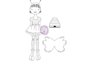 PRIMA MARKETING INC Prima Marketing JN Doll Stamps-Bee Girl