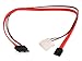 Monoprice SATA Cable - 1.33 Feet - Slim SATA to SATA Data and Power Combo Cable