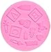 Longzang Baby Shower Fondant Mold Silicone Candy Silicone Candy Molds Cake Decorating Tools, Small, Pink
