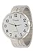 Xanadu Unisex Easy Read Silver-Tone Stainless Steel Expansion Band Watch
