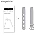GreenInsync Fitbit Alta Accessory Band, Classic Alta HR Replacement Band Small Watch Buckle Wristbands for Fitbit Alta/Fitbit Alta HR Strap Bracelets W/Same Color Metal Clasp and Fastener (Gray)