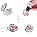 ttstar Diffuser Necklace Essential Oil Diffuser Relief Aromatherapy Necklace for Women Girls with 20 Felts Pads (2PCS)
