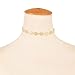 DZT1968 Women Pendant Vintage Alloy Necklace Choker Chains Charm (Gold)