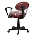 Flash Furniture Preston Football Swivel Task Office Chair with Arms