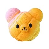 Highpot Jumbo Squishies Galaxy Bear Kawaii Squishy Slow Rising Cream Scented Stress Relief Toy for Kids/Adults (Orange)