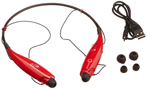 iLive IAEB25R Bluetooth Neckband and Earbuds (Red)