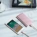 Portable Charger 10000mAh Cell Phone Power Bank Portable Battery Pack External Backup BENANNA Dual Input Compatible with iPhone X XS Max XR 8 7 6 Plus Se 11 10 Android Galaxy iPad - Rose Gold Pink