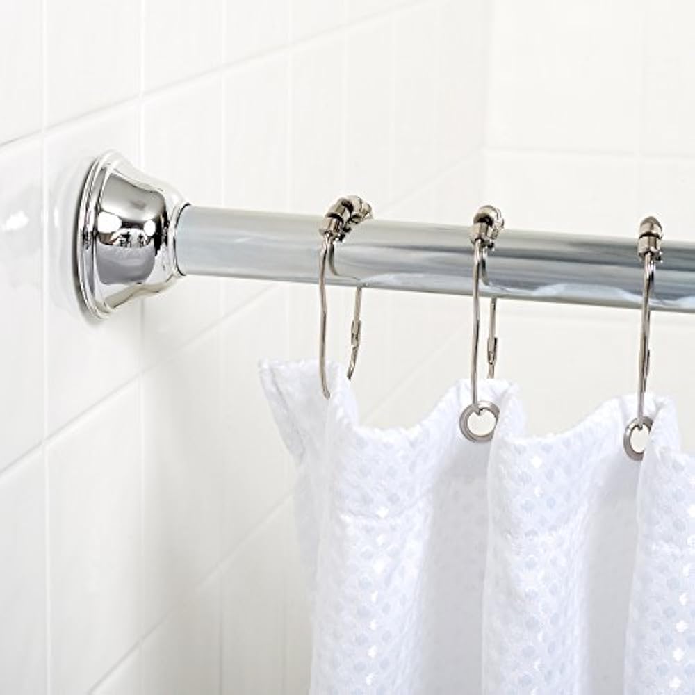 RustResistant Adjustable Tension Shower Rod, Chrome Home & Kitchen