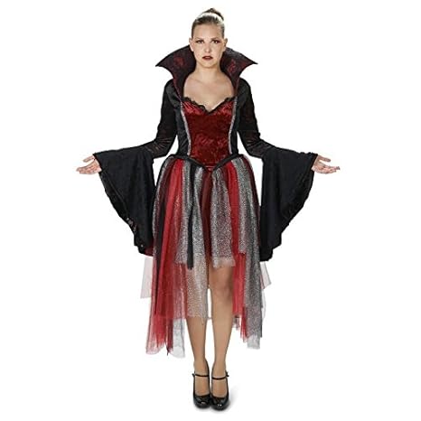 Queen of Hearts Vampire Damen Fasching Halloween Karneval Kostüm (X-Large)