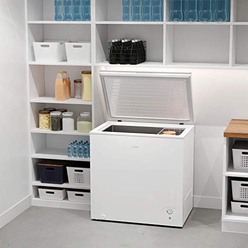 hOmeLabs 7 Cubic Feet Chest Freezer Top Door Deep Freezer with Manual