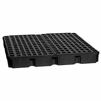 Eagle 1635BD Black 4 Drum Modular Platform with Drain